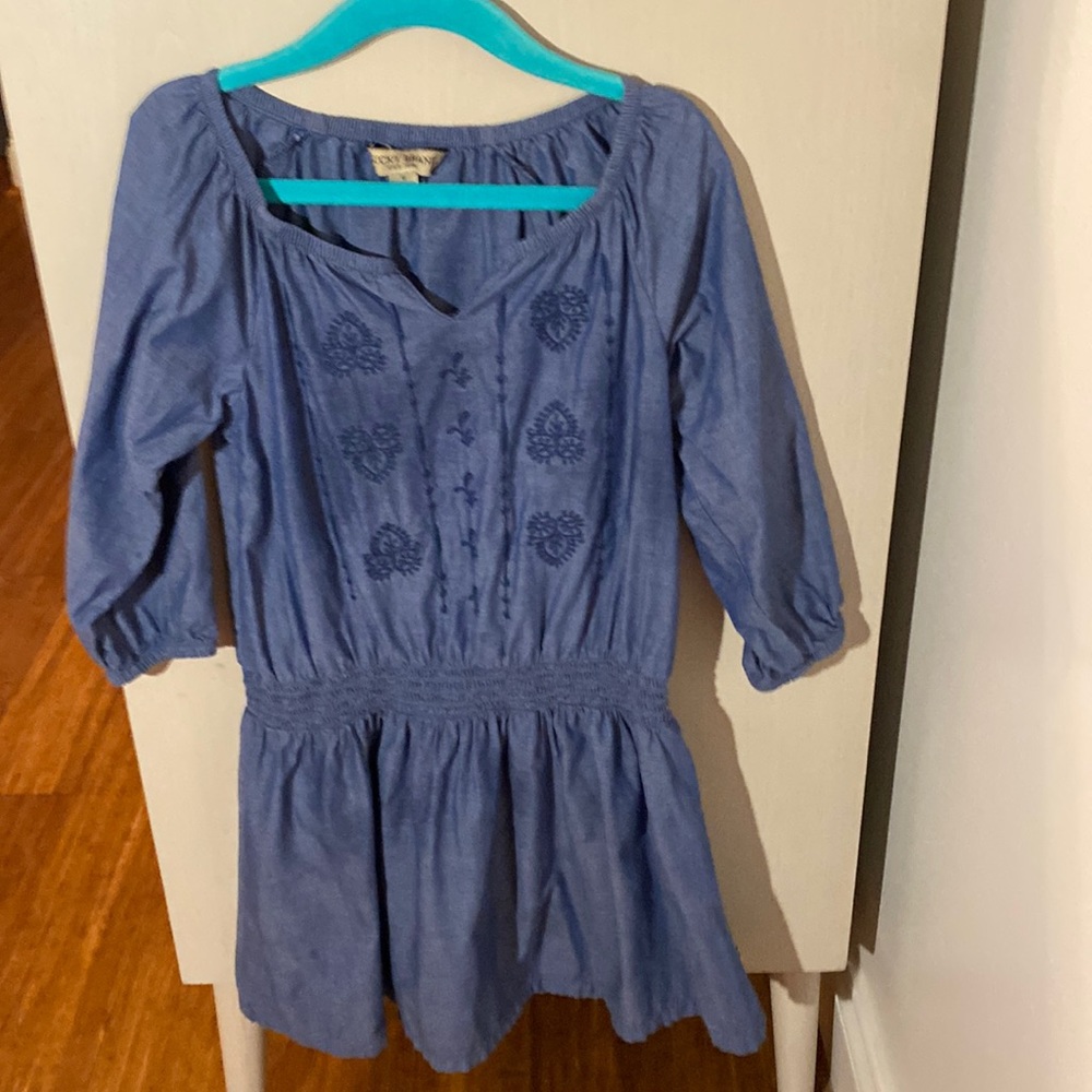 Chambray dress for girls size 6